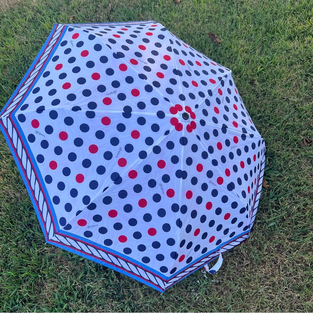 Brighton Umbrella Raining Polka Dots Preowned - Picture 6 of 6